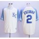 mlb kansas city royals #2 alcides escobar cream exclusive vintage jerseys