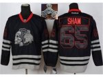 NHL Chicago Blackhawks #65 Andrew Shaw Black Ice Jersey Skull Lo