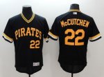 mlb pittsburgh pirates #22 andrew mccutchen majestic black flexbase authentic collection cooperstown jerseys