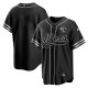 San Francisco 49ers Custom Black Grey 75th Anniversary Baseball Jerseys