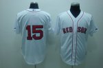 Baseball Jerseys boston red sox #15 pedroia white(cool base)