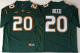 2018 Miami Hurricanes Green #20 Ed Reed College Jersey