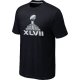 NFL Super Bowl XLVII Logo black T-Shirt