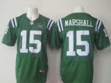 Nike New York Jets #15 Brandon Marshall Green elite Jerseys