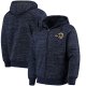 Football Los Angeles Rams G III Sports By Carl Banks Discovery Sherpa Full Zip Jacket Heathered Navy