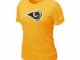 Women St.Louis Rams Yellow T-Shirts