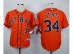 MLB Houston Astros #34 Nolan Ryan Orange jerseys