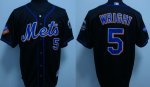 Baseball Jerseys new york mets #5 wright black