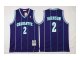 nba Charlotte Hornets #2 johnson pueple 2016 new jerseys [stripe