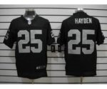 nike nfl oakland raiders #25 hayden elite black jerseys