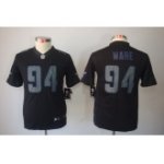 youth nike nfl dallas cowboys #94 ware black jerseys [impact limited]