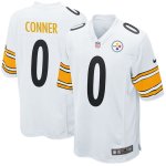 Men's NFL Pittsburgh Steelers #0 James Conner Nike White 2017 Draft Pick Game Jersey
