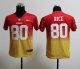 nike youth nfl san francisco 49ers #80 jerry rice red-yellow [el