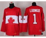 nhl team canada #1 luongo red [2014 winter olympics]