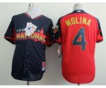 mlb st.louis cardinals #4 molina blue-red [2014 all star jerseys