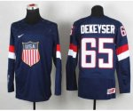 2014 world championship nhl jerseys USA #65 dekeyser blue