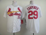mlb st. louis cardinals #29 carpenter white jerseys