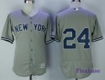 Men MLB New York Yankees #24 Gary Sanchez Grey Flexbase Authentic Collection Stitched Jerseys
