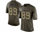 nike nfl green bay packers #89 james jones army green salute to service limited jerseys