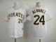 mlb pittsburgh pirates #24 alvarez white jerseys