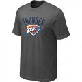 nba oklahoma city thunder big & tall primary logo D.grey T-Shirt