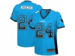Women Nike Carolina Panthers #24 Josh Norman Blue Drift Fashion