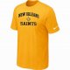 New Orleans Saints T-shirts yellow