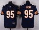 nike chicago bears #95 dent blue elite jerseys