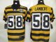 nike nfl pittsburgh steelers #58 lambert throwback yellow black