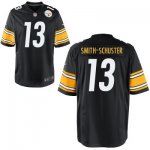 Youth NFL Nike Pittsburgh Steelers #13 JuJu Smith-Schuster Black Game Jerseys