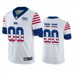 Custom Indianapolis Colts White Stars & Stripes Independence Day Jersey