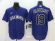 Men's Colorado Rockies #19 Charlie Blackmon Purple 2020 Stitched Baseball Jersey