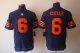 nike nfl chicago bears #6 cutler elite blue jerseys [orange numb