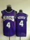 nba sacramento kings #4 webber purple jerseys