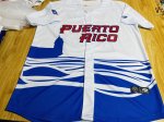 Custom White Puerto Rico Baseball 2023 World Baseball Classic Jerseys