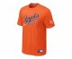 MLB Kansas City Royals Orange Nike Short Sleeve Practice T-Shirt