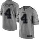 Youth Nike Dallas Cowboys #4 Dak Prescott Gray Gridiron Gray Limited NFL Jerseys