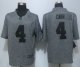 Men's Oakland Raiders #4 Derek Carr Grey Gridiron Gray Limited Nike NFL Jerseys