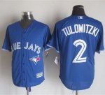 mlb jerseys toronto blue jays #2 Tulowitzki Blue New Cool Base S