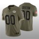 Custom Football Green Bay Packers Stitched Olive 2022 Salute To Service Limited Jersey