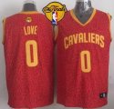 nba cleveland cavaliers #0 kevin love red crazy light the finals patch stitched jerseys