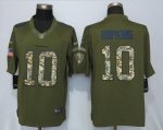 men nike houston texans #10 DeAndre hopkins army green salute to service limite nfl jerseys