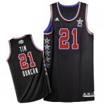 Men's Adidas San Antonio Spurs #21 Tim Duncan Authentic Black 2015 All Star NBA Jersey