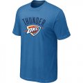 nba oklahoma city thunder big & tall primary logo L.blue T-Shirt