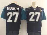 Men's NFL Jacksonville Jaguars #27 Leonard Fournette Black Elite Jerseys