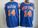 nba new york knicks #14 mason m&n blue jerseys