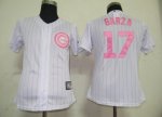 Baseball Jerseys women jerseys chicago cubs #17 garza white(pink