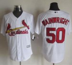 mlb jerseys st.louis cardinals #50 Wainwright White New