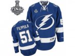 NHL Tampa Bay Lightning #51 Valtteri Filppula Blue 2015 Stanley