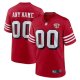 San Francisco 49ers Custom Red 75th Anniversary Football Jerseys